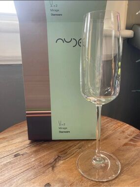 NUDE Mirage Clear Champagne Flute - Clear Glass